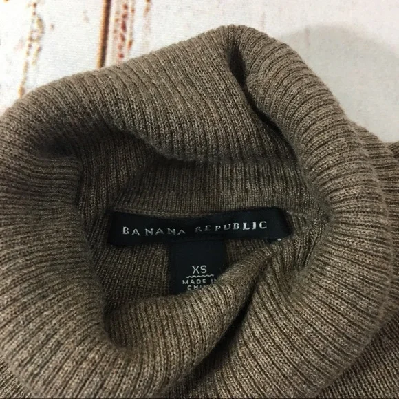 Banana Republic turtleneck sweater brown XS - Picture 2 of 4